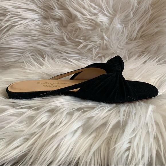 NWB Marais x For Love & Lemons Suede Slides - Picture 3 of 5